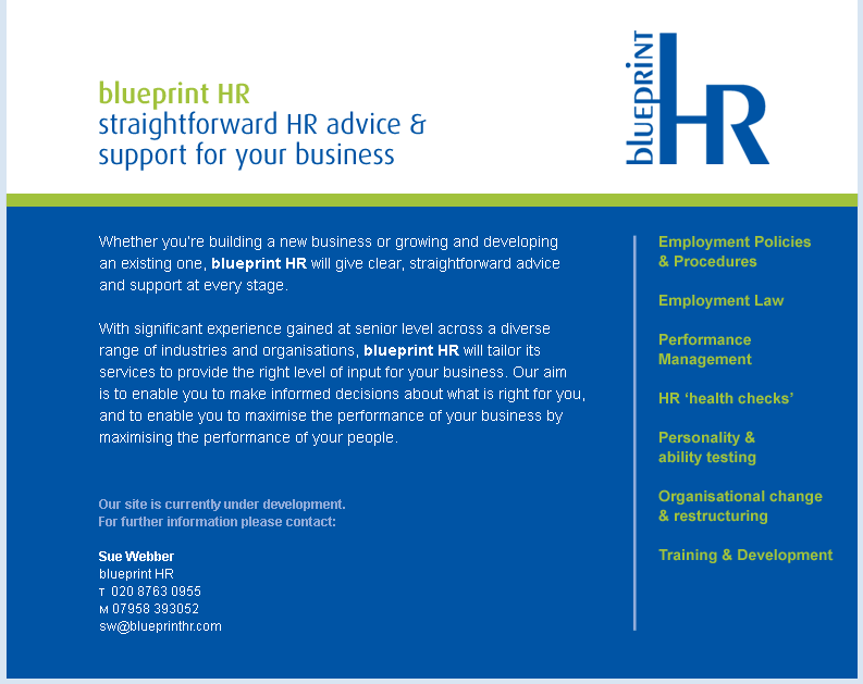 Blueprint HR - Straigtforward HR advice and support for your business